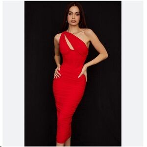 NWT House of CB Valentina Dress in Scarlet